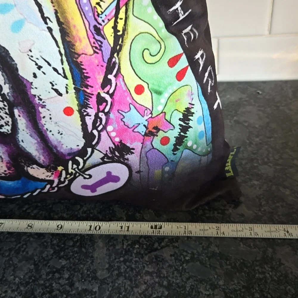 LiLiPi Multicolor Neon Bulldog Soft Pillow